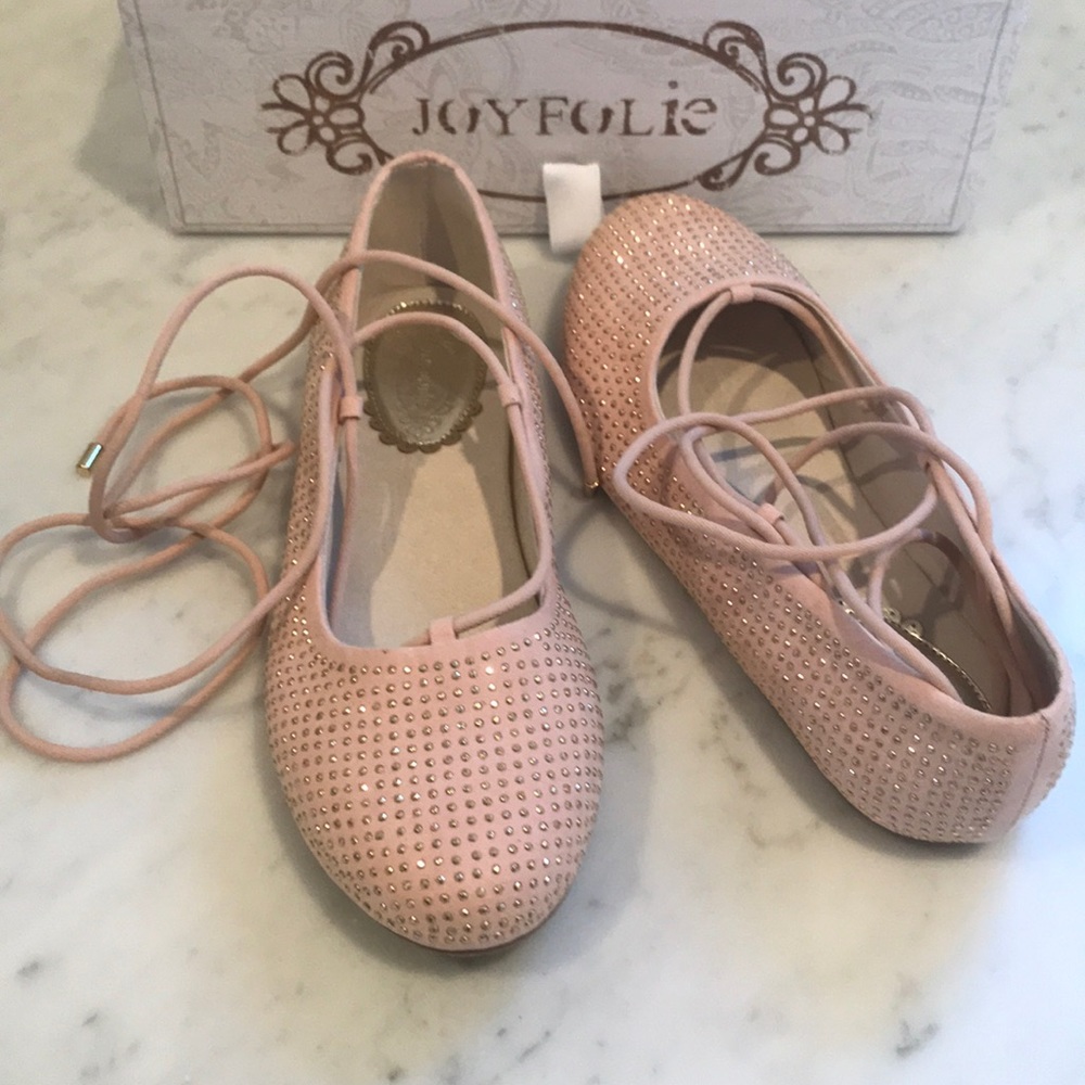 Joyfolie Pink Kids Dress Shoes